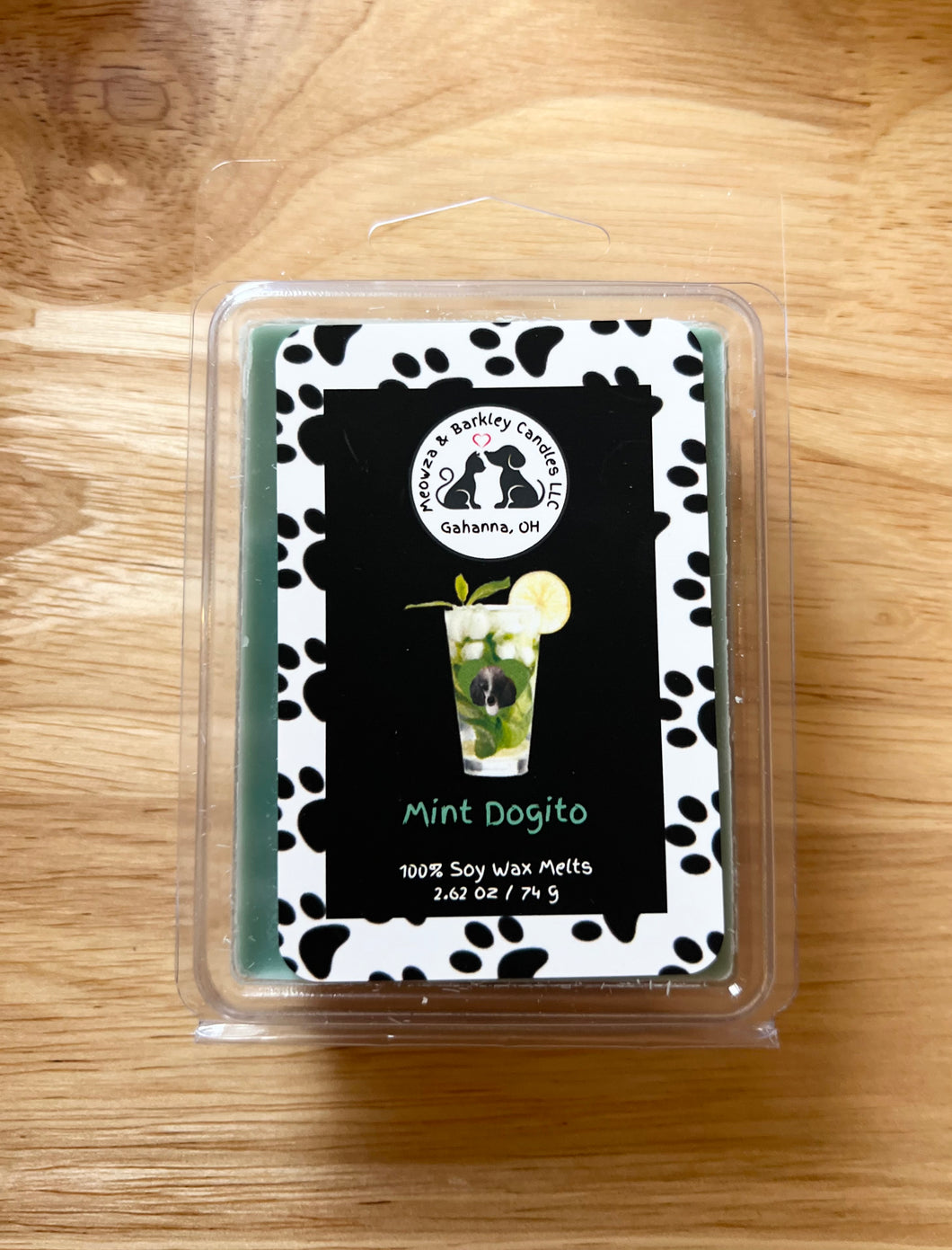 Mint Dogito Clamshell Soy Wax Melts - Mint Mojito Scent