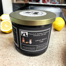 Load image into Gallery viewer, Lemon Rescue Cake Candle, U.S. Handmade Scented Soy Candle, Clean Burn, Lemon Pound Cake Scent, Gift for Friend Mom Dad Co-Worker Sister
