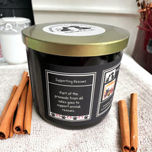 Load image into Gallery viewer, Chip&#39;s Cinnabark Churros - Large Jar 17 Ounce 3 Wick Soy Candle - Cinnamon Stick Scent
