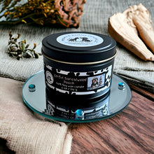 Load image into Gallery viewer, Zenful Sandalwood Pooch - Medium Two Wick Tin Soy Candle - Sandalwood Scent
