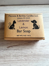 Load image into Gallery viewer, Lavender &amp; Lemon Sulfate Free Bar Soap - 5 oz - Lavender and Lemon Verbena Scent
