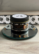 Load image into Gallery viewer, Cat-o&#39;-Lantern Spice Small Tin Soy Candle - Toasted Pumpkin Spice &amp; Pumpkin Souffle Scent
