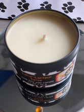 Load image into Gallery viewer, Cat-o&#39;-Lantern Spice Small Tin Soy Candle - Toasted Pumpkin Spice &amp; Pumpkin Souffle Scent
