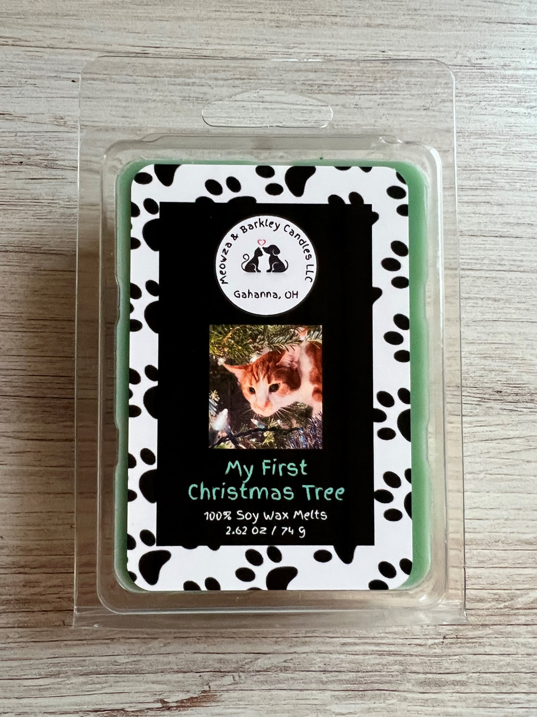 My First Christmas Tree - Soy Clamshell Wax Melts - Set of 6 - Pine & White Birch Fresh Christmas Tree Scent