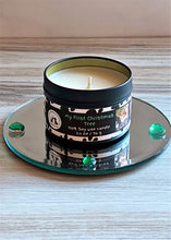 Load image into Gallery viewer, My First Christmas Tree - Small Tin Soy Candle - Pine and White Birch Fresh Christmas Tree Scent
